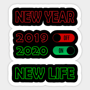 new year new life 2020 | new year2020 collection Sticker